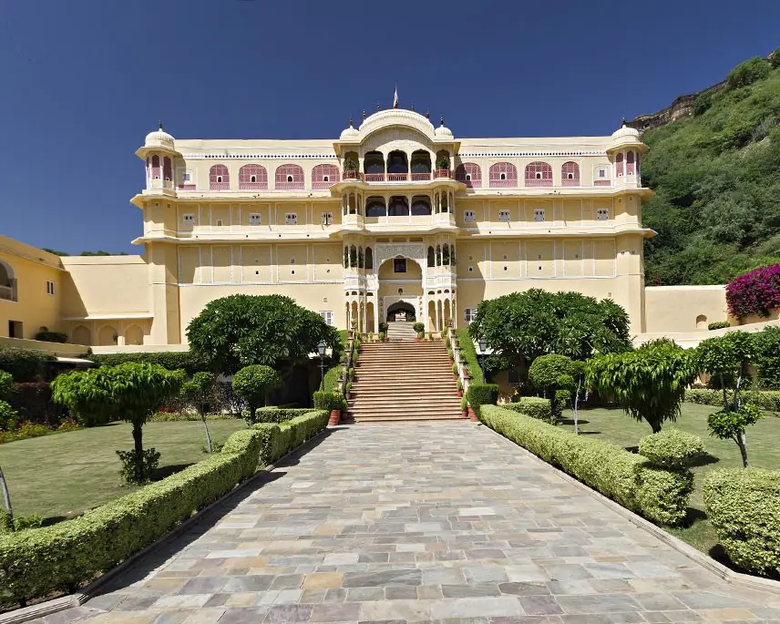 Samode Palace, palais historique et hôtel de luxe au Rajasthan, en Inde